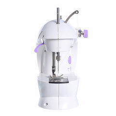 Mini Mașină de Cusut Electrică, 22.5×12×21cm, cu Pedală și Alimentator, Accesorii Incluse
