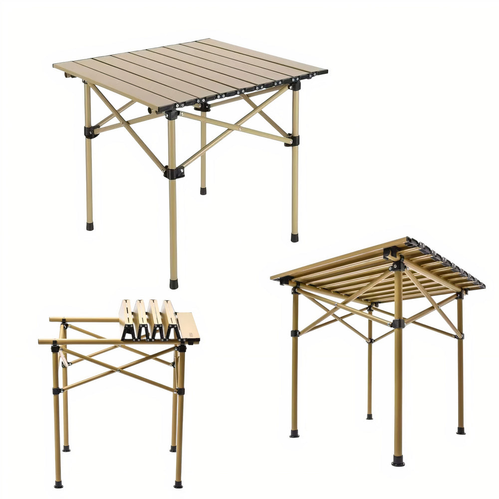 Masa Pliabila 53x51x50cm cu Cadru Metalic, si Blat Rezistent pentru Camping Engros