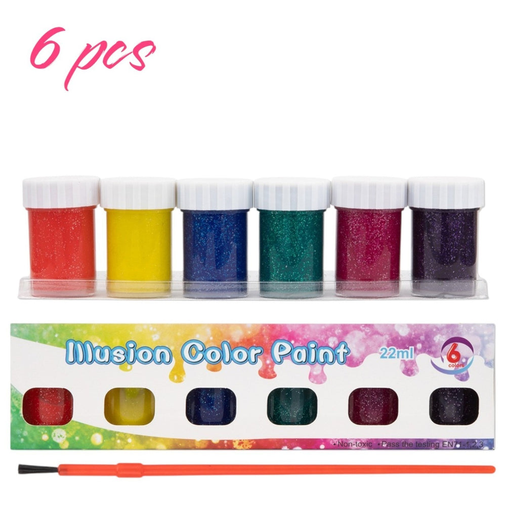Acuarele la Borcan 22ml Musion 6/set, Diferite Culori cu Pensula Engros