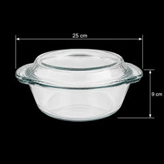 Vase Termorezistente din Sticlă pentru Cuptor, 5+1 Piese, Diferite Dimensiuni, cu Capac și Tăvi pentru Gătit