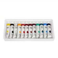 Tempera Acuarele la Tub Fabric 12ml, Diferite Culori 12/set Engros