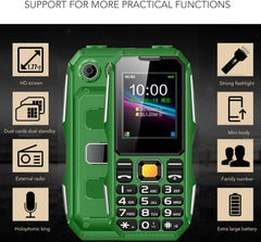 Telefon Mobil Robust W-2021, Dual SIM, 11.5x5cm, Baterie Mare, Lanternă LED, Difuzor Puternic, Radio FM, Multimedia și Taste 