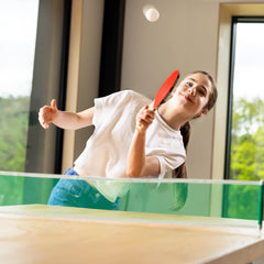 Palete de Tenis 24cm de Masa 2/set, Ping-Pong cu 3 Mingii si Fileu Inculs