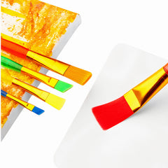 Pensule pentru Pictura 12/set Diferite Dimensiuni cu Maner, din Plastic Colorate Engros