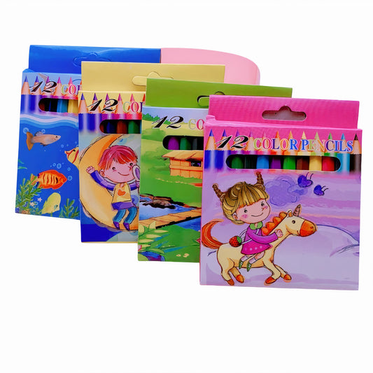 Creioane Colorate 12/Set, 12 Culori, 9 cm Engros