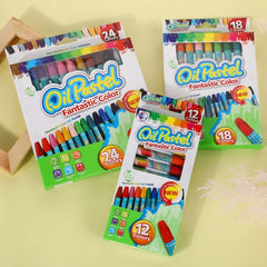 Creioane Cerate Oil Pastel 18/Set, 24 Culori, 9 cm Engros
