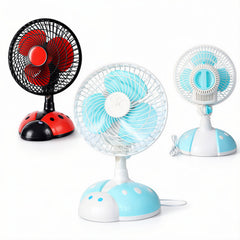 Ventilator Electric 25x20x15cm, Model Buburuză, Oscilant, din Plastic