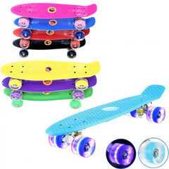 Skateboard pentru Copii, 70x18x15cm, cu Roti Led, Diferite Culori Engros
