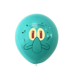 Baloane din Latex, 12/Tipla Model Sponge Bob, 30cm 12/set