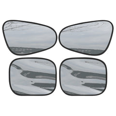 Parasolar Auto 50cm pentru Geam Lateral, 4 buc, Folie Electrostatică Opacă, Protecție UV