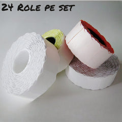 Role Etichete cu Adeziv Ondulate 24/Set, pentru Preturi, Diferite Culori Engros