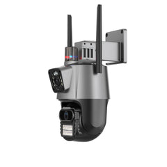 Cameră Supraveghere Wi-Fi Dual Lens 2 Camere Reale, 4G Ultra HD, Rotire 360°, Vedere Nocturnă Color, Alarmă LED, Audio Bidirecțional, Control prin Telefon, 2 Antene Externe 