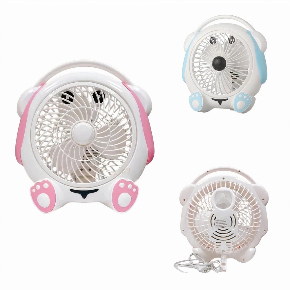Ventilator Electric 30x26cm, Model Animat pentru Copii Diferite Culori Engros