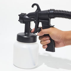 Pistol Electric de Vopsit 800ml, 650W, Sistem de Pulverizare cu Furtun Flexibil, Aplicare pentru Pereti si Suprafete 