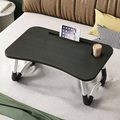 Masă Pliabilă Multifunctionala 60×40×28cm, cu Suport pentru Tabletă și Suport pentru Pahar 