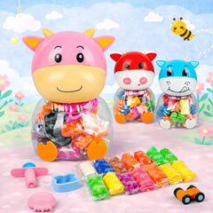 Plastilina Colorata pentru Copii 12 Culori/set cu Accesorii de Modelat 6/set Figurina Vacuta