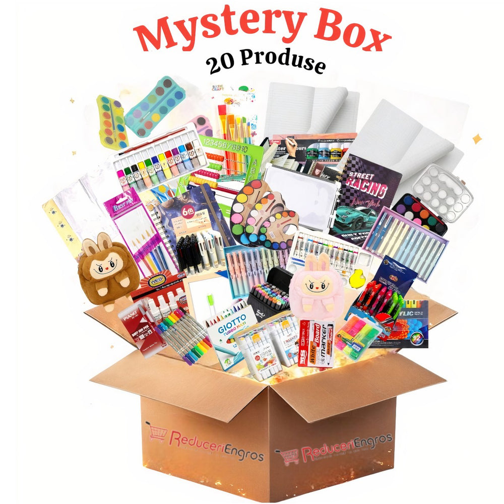 Mystery Box, Cadouri Surpriza, Papetarie si Articole pentru Scoala 20 de Produse Engros