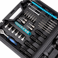 Cheie De Impact si Insurubat 380 Nm, cu 30 Accesorii Incluse si 2 Acumulatori 48V, Trusa Inclusa