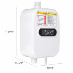 Boiler Electric Instant pentru Apă Caldă 3500W, cu Afișaj Digital 