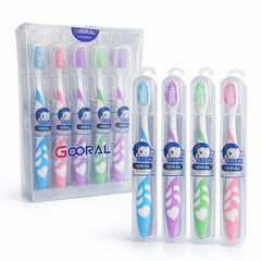 Periuță de Dinți 20/set, cu Capac Protector din Plastic 19cm, Diferite Culori