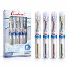 Periuță de Dinți 20/set, cu Peri Moi Multicolori 19cm, cu Capac Protector Plastic, Diferite Culori 