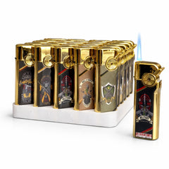 Brichete Metalice Antivânt 50/set, Diferite Modele Militare 8cm, Reîncărcabile