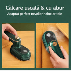 Mini Fier de Călcat Pliabil 16cm, Portabil, Talpă Ceramică