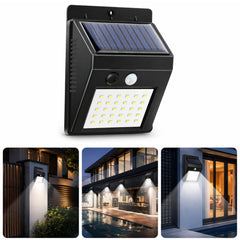 Lampa Solara Led cu Senzor de Miscare 12x9cm de Perete