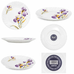 Farfurie din Opal 6/set, Model Floral 19cm