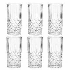 Pahar din Sticla 6/set, Model Cristal 13cm, Transparent