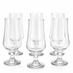 Pahar cu Picior 6/set, din Sticla, 19cm, 370ml, Transparent