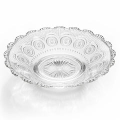 Farfurie Adâncă 15x3cm din Sticlă, 6/set, Model Cristal Decorativ