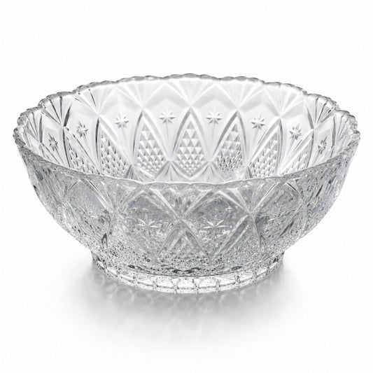 Bol din Sticlă 6/set, Model Cristal, 12.5x5.5cm, Transparent