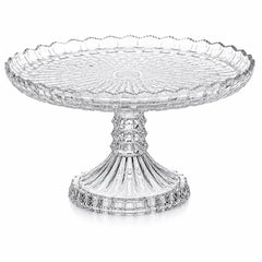 Fructiera din Sticlă cu Picior 30x15x12cm, Model Cristal