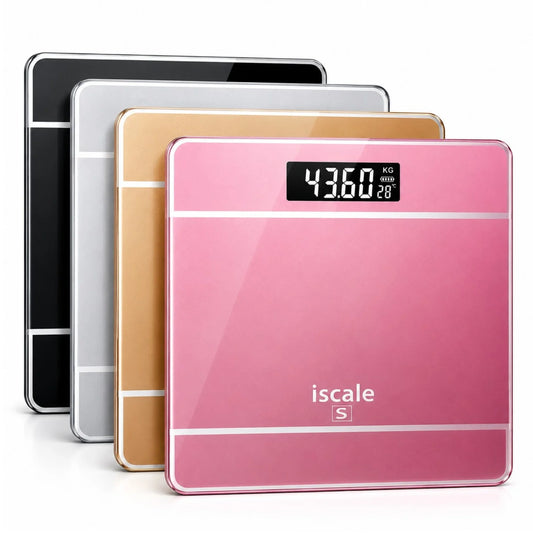 Cântar Electronic de Baie 26x26cm, Afișaj LCD, Capacitate 180kg, 2 Baterii Incluse, Diferite Culori
