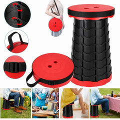 Scaun Telescopic Pliabil 45×25cm, Reglabil pe Înălțime, Portabil cu Curea, Diferite Culori