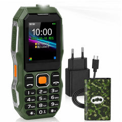 Telefon Mobil Robust W-2021, Dual SIM, 11.5x5cm, Baterie Mare, Lanternă LED, Difuzor Puternic, Radio FM, Multimedia și Taste 