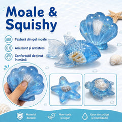 Jucarii Antistres Squishy Ocean, Animale Marine 7×4cm, Soft Squeeze, Diferite Modele