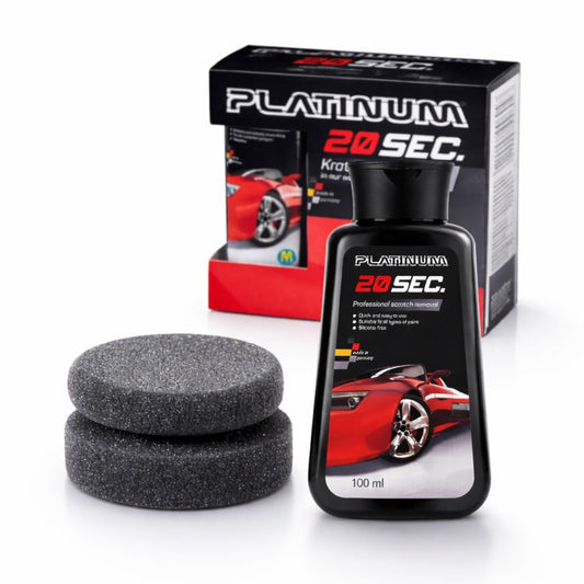 Soluție Reparare Zgârieturi Auto 100ml Platinum 20 Secunde, Kit Restaurare Vopsea cu Burete Aplicator Inclus