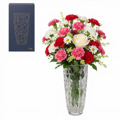 Vaza pentru Flori 29x12cm, din Sticla Groasa Transparenta Engros