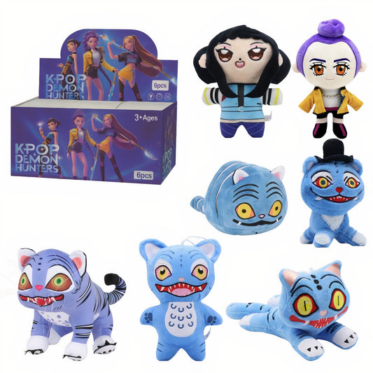 Jucarie de Plus 6/set KPOP Demon Hunters, 25cm Random BlindBox Engros
