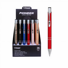 Pixuri Metalice Vinson 36/set, cu Mecanism Click Diferite Culori Engros