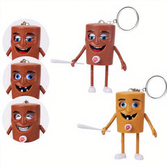 Figurina Breloc 12/set Tung Tung Shaur 9cm, cu Schimbare de Expresie Diferite Culori Engros
