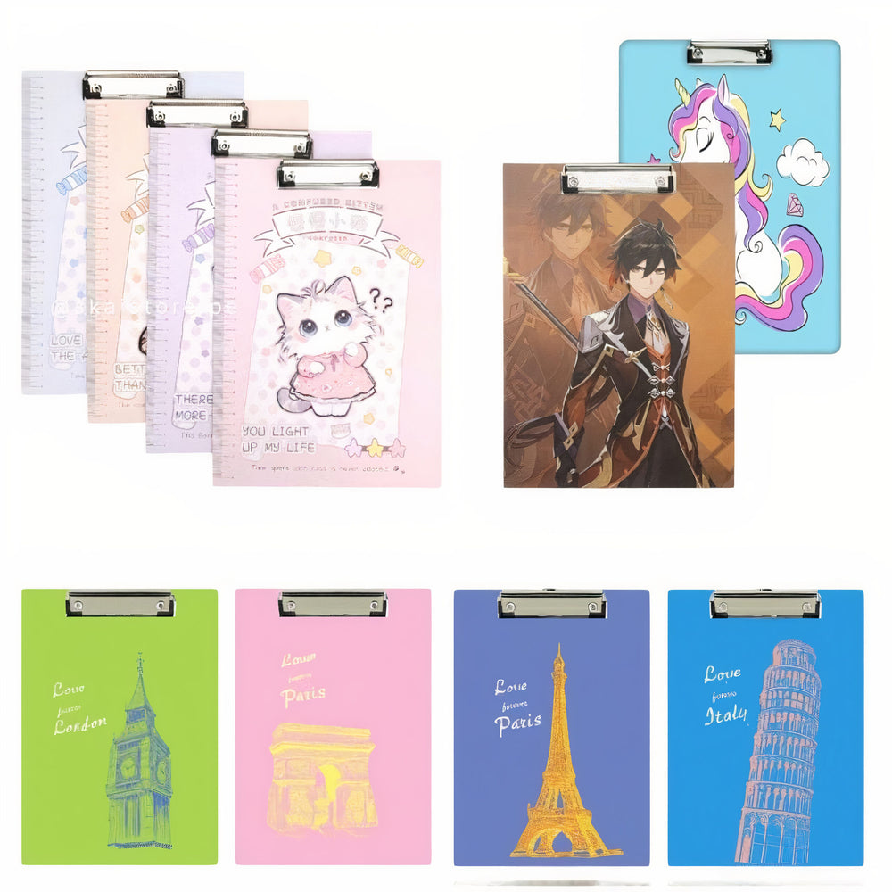 Clipboard din Carton A4 31x21cm, Diferite Modele Colorate Engros