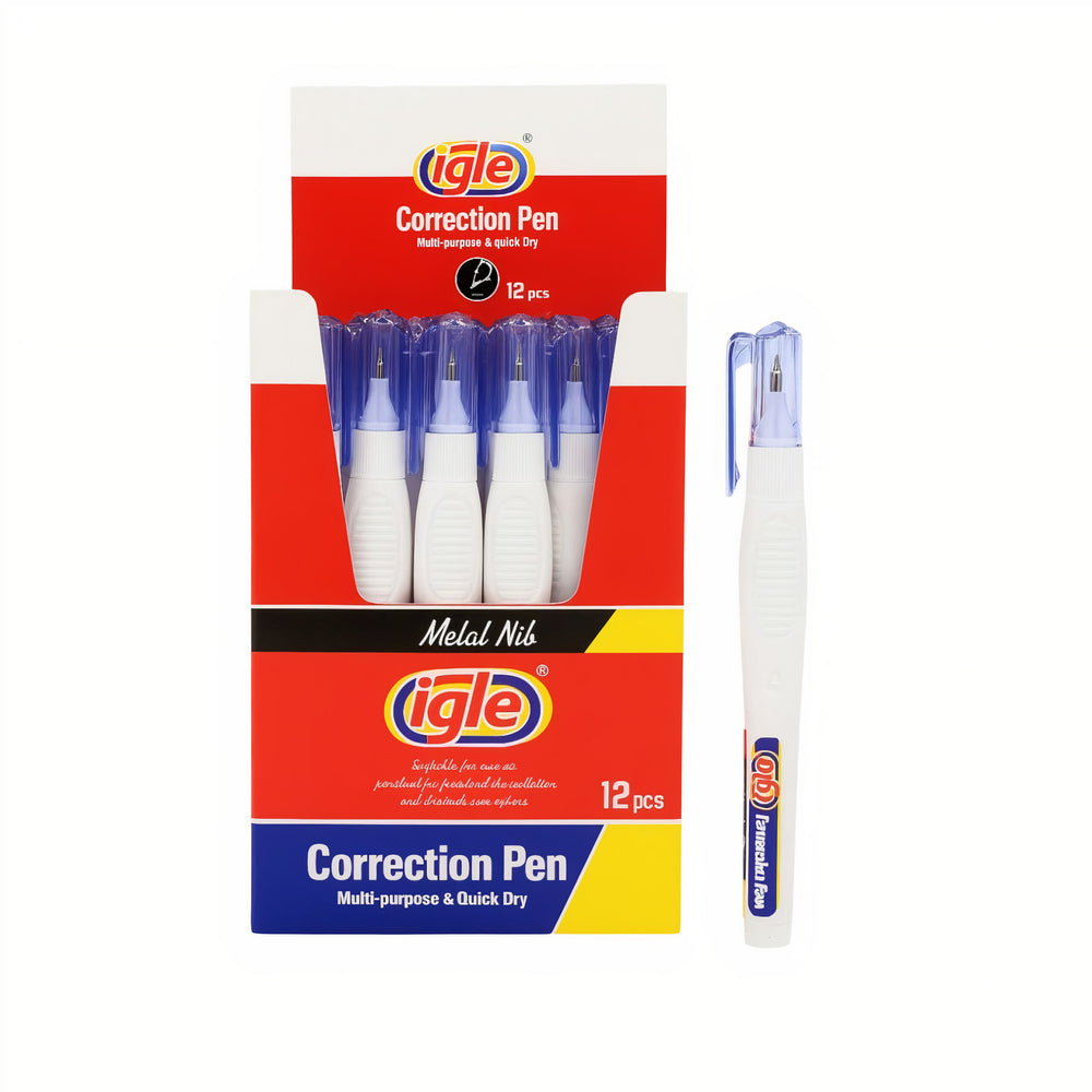 Corector Tip Pix 7ml cu Vârf Metalic, Uscare Rapidă, 12/set Engros