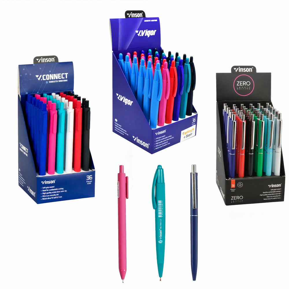 Pix Vinson 13cm Pasta Albastra, 36/set Diferite Culori Engros