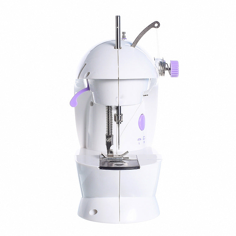 Mini Mașină de Cusut Electrică, 22.5×12×21cm, cu Pedală și Alimentator, Accesorii Incluse