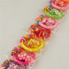 Elastic pentru Par, 10cm, Bratara din Plastic, 5cm, 72/set, Diverse Modele Engros