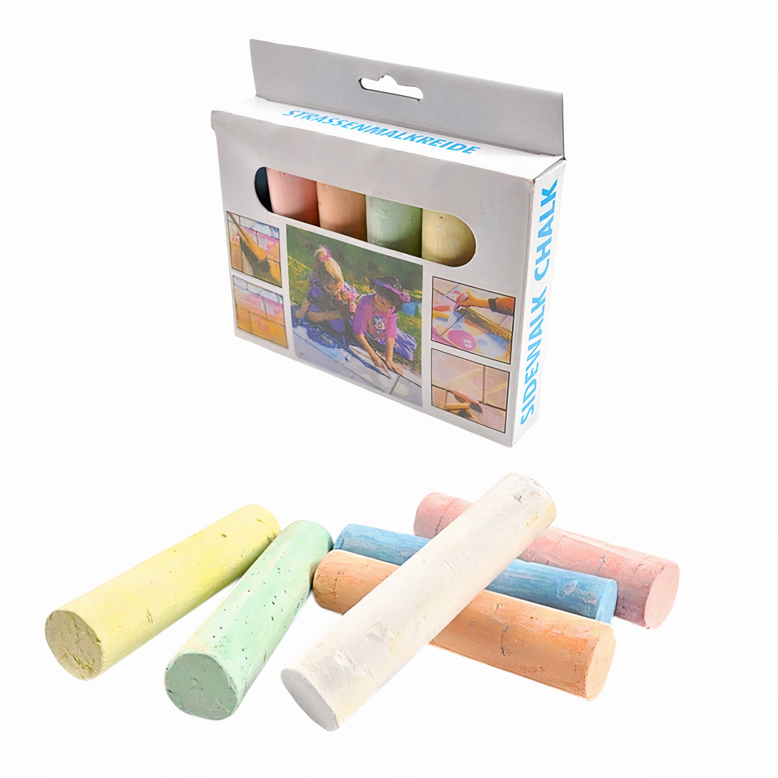 Creta 6/set pentru Asfalt, 11x2cm Diferite Culori Engros