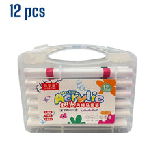 Carioci Acrilice 12/Set, Triunghiulare, cu Doua Capete, 15 cm Engros
